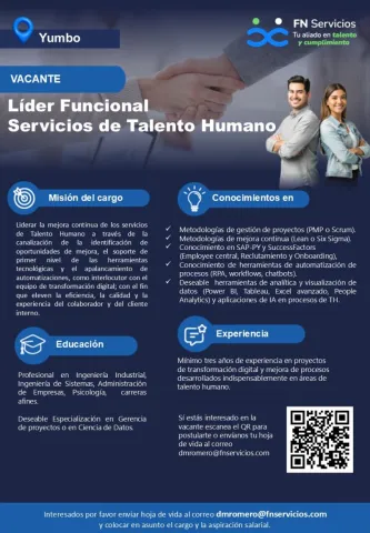 líder funcional servicios