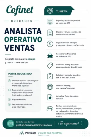 Analista operativo ventas