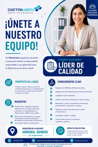 Líder de calidad — Distrimedv Gestor Farmacéutico AXM