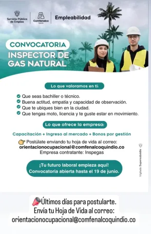Inspector de gas natural
