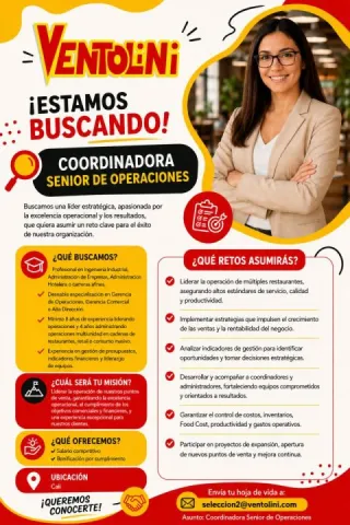 Coord. senior de operaciones - Ventolini