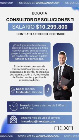 Consultor de soluciones TI - Nexa