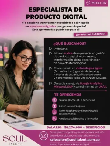 Especialista de producto digital
