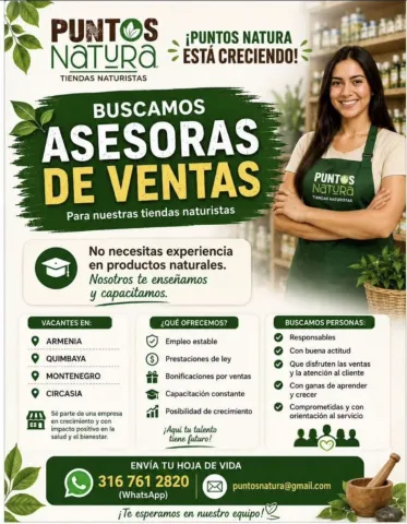Asesoras de ventas — Puntos Natura