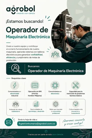 Op. maquinaría electrónica
