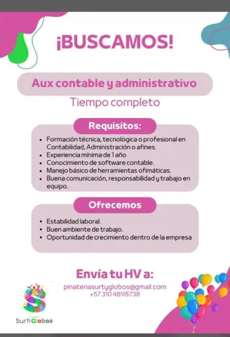 Aux. adm. y contable