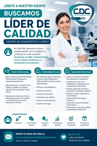 Líder de calidad - CDC IPS
