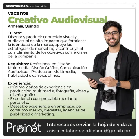 Creativo audiovisual - Proinát