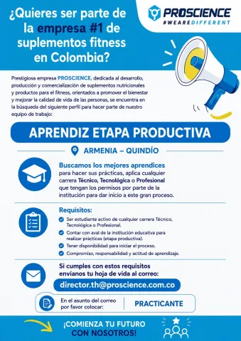 Aprendiz etapa productiva - Proscience