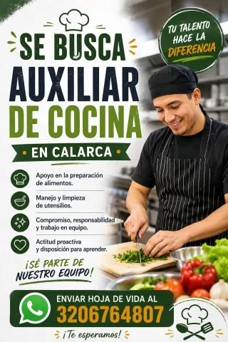 Auxiliar de cocina