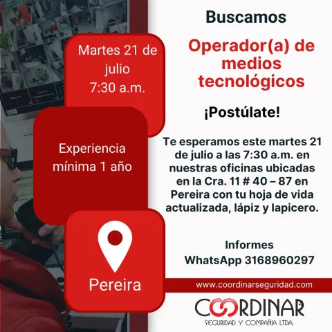 Op. de medios tecnológicos