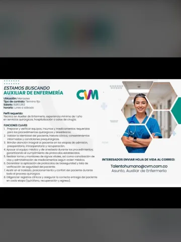 Aux. de enfermería
