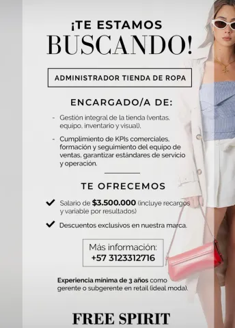 Administrador Tienda de Ropa - Free Spirit