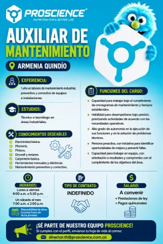 Aux. de Mantenimiento - Proscience