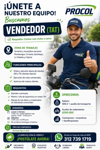 Vendedor TAT - Procol