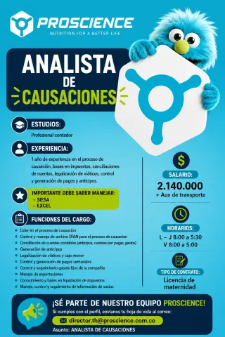 Analista de Causaciones - Proscience