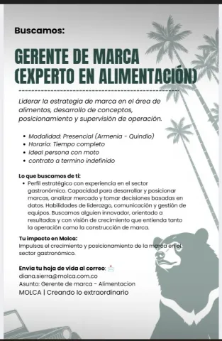 Gerente de Marca - Molca