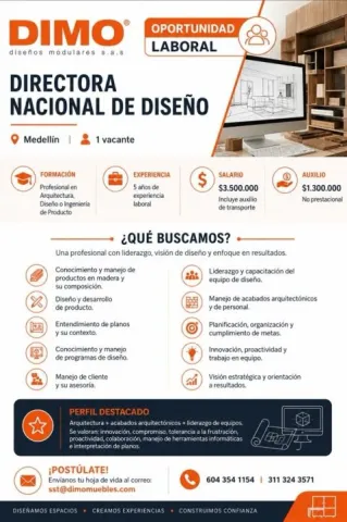 Directora Nacional de Diseño