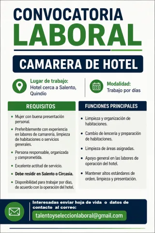 Camarera de Hotel