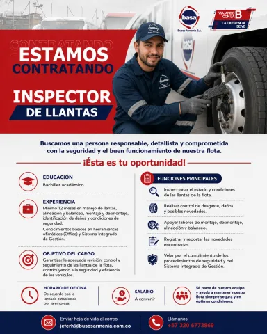 Inspector de Llantas - BASA