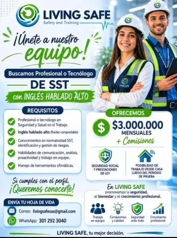 Profesional o Tecnólogo de SST - Living Safe