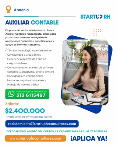 Auxiliar Contable - StartUp RH