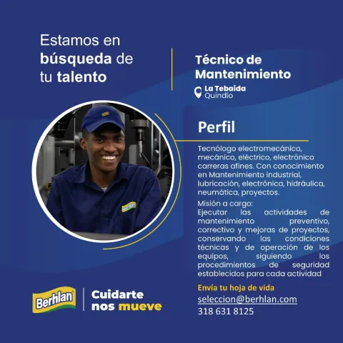 Técnico de mantenimiento - Berhlan