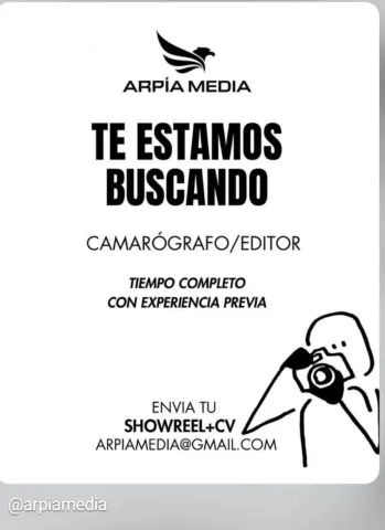 Camarógrafo/editor - Arpía Media