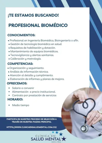 Profesional Biomédico - Clínica S. Mental