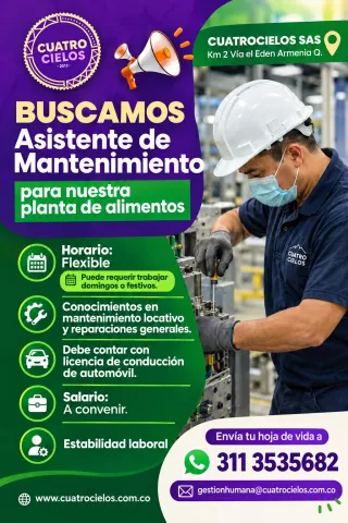 Asistente de Mantenimiento - Cuatrocielos