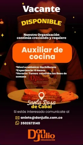 Aux. de Cocina - Don Julio