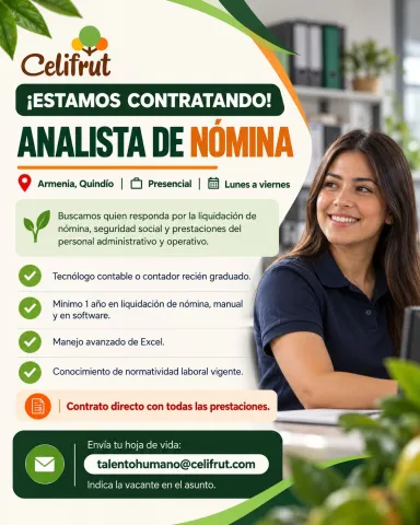 Analista de Nómina - Celifrut