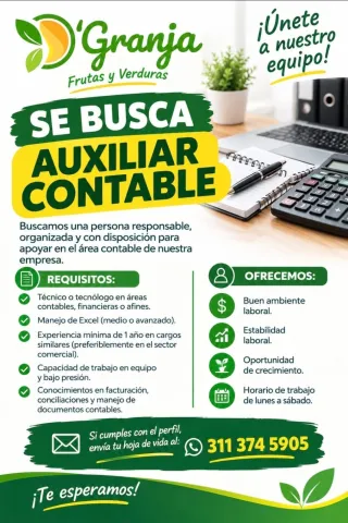 Aux. Contable - D'Granja
