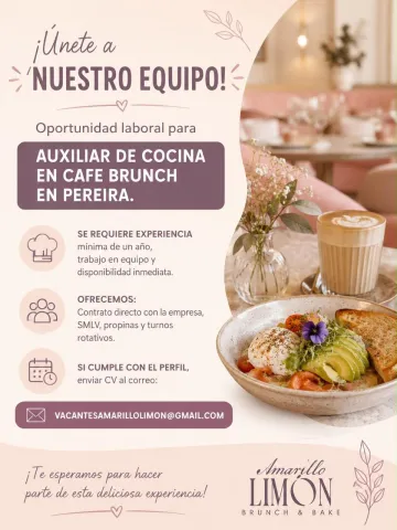 Aux. de Cocina - Amarillo Limón