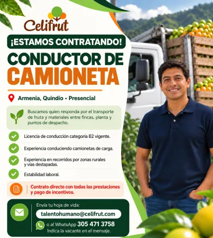 Conductor de Camioneta - Celifrut