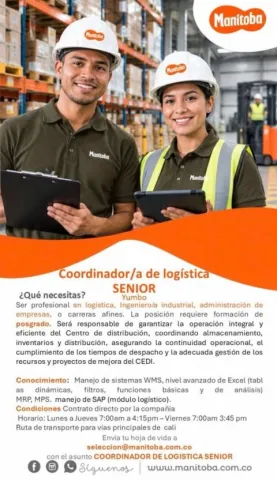 Coord. de Logística Senior - Manitoba