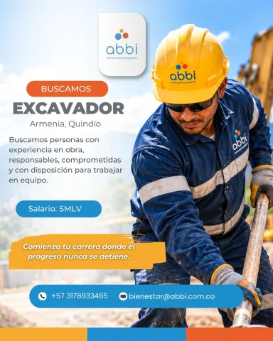 Oferta de empleo: excavador en Abbi, Armenia