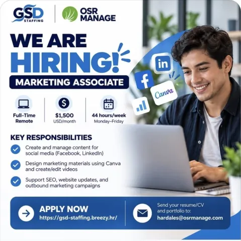 Marketing Associate - GSD Staffing