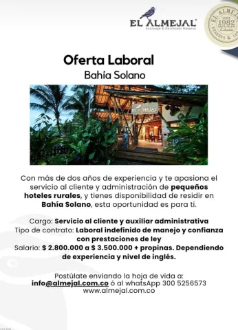 Servicio al Cliente y Aux. Adm. - El Almejal