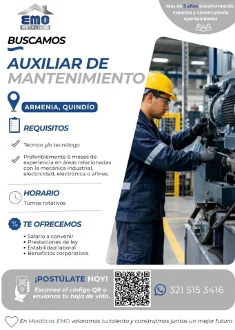 Aux. de Mantenimiento - EMO Metálicas
