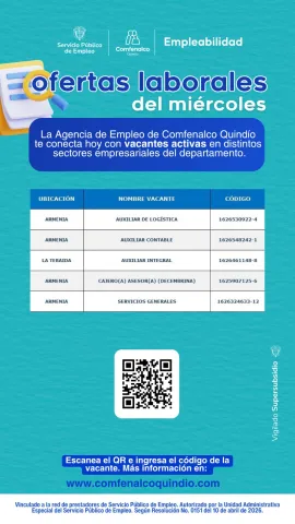 Ofertas Comfenalco Quindío del miércoles
