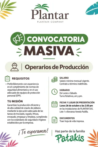 Op. de producción - Plantar (Patakis)