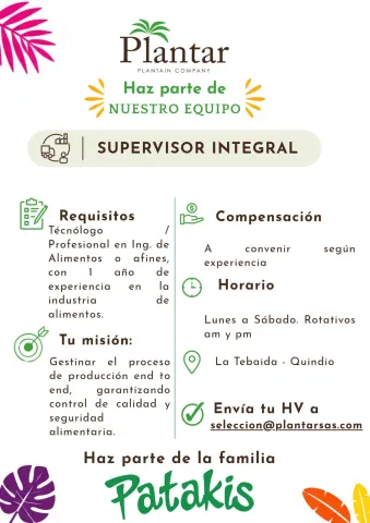 Supervisor integral - Plantar (Patakis)